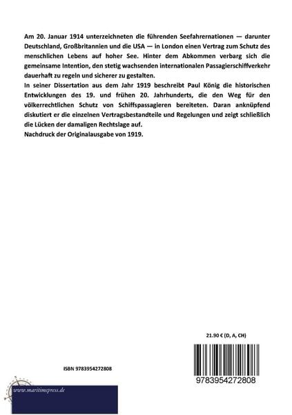 Produktbild: Der v&ouml;lkerrechtliche Schutz des menschlichen Lebens auf hoher See