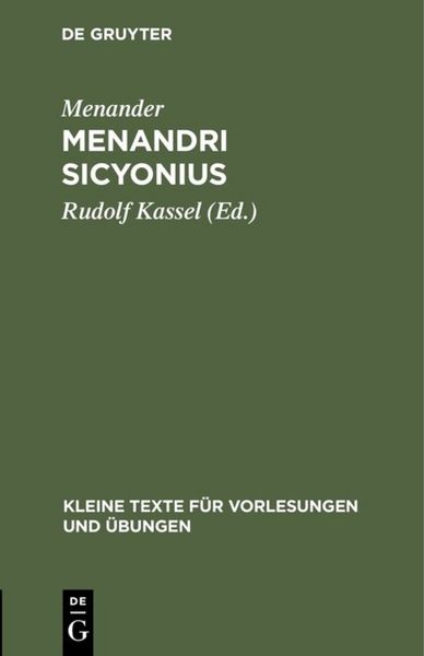 Produktbild: Menandri Sicyonius