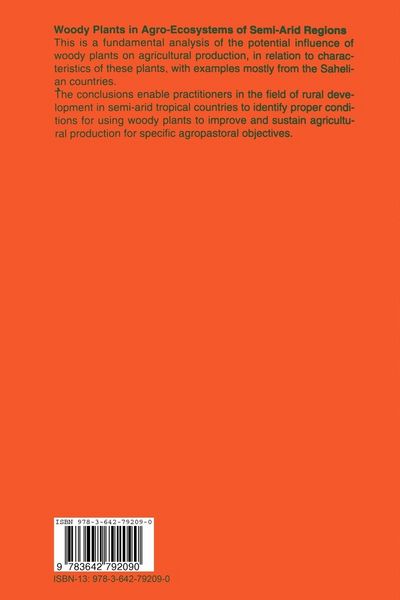 Produktbild: Woody Plants in Agro-Ecosystems of Semi-Arid Regions