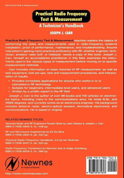 Produktbild: Practical Radio Frequency Test and Measurement