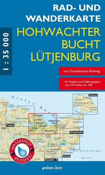 Produktbild: Rad- und Wanderkarte Hohwachter Bucht, L&uuml;tjenburg