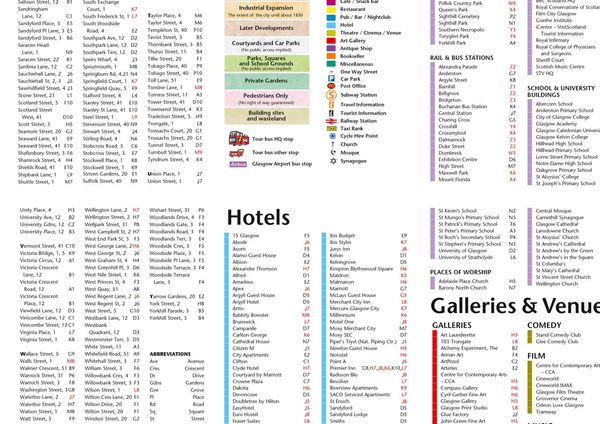 Produktbild: Discovering Glasgow Illustrated Map