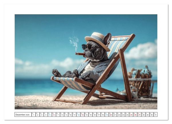Produktbild: Strandgefl&uuml;ster (Wandkalender 2026 DIN A4 quer), CALVENDO Monatskalender