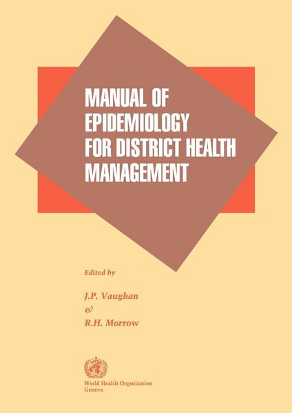 Produktbild: Manual of Epidemiology for District Health Management