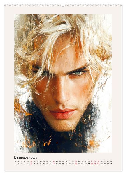 Produktbild: M&auml;nnerportraits. Gesichter der modernen Kunst (Wandkalender 2026 DIN A2 hoch), CALVENDO Monatskalender