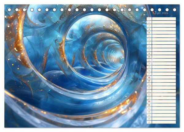 Produktbild: Elegante Wunderwelten (Tischkalender 2026 DIN A5 quer), CALVENDO Monatskalender