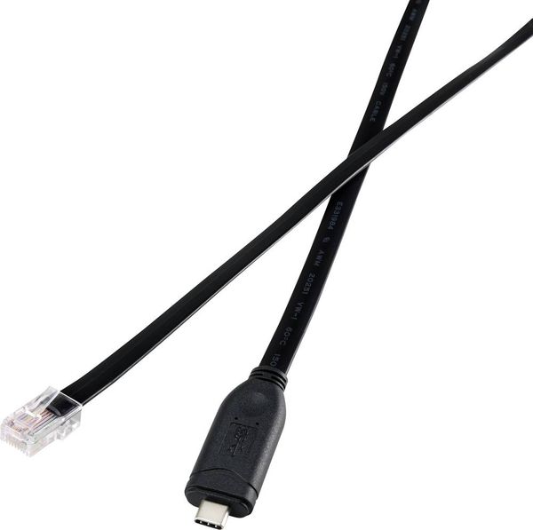 Produktbild: Renkforce USB-C&reg;, RJ45 Adapterkabel [1x USB-C&reg; Stecker - 1x RJ45-Stecker 8p8c] 3.00 m Schwarz