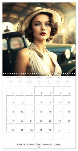 Produktbild: Gr&acirc;ce des ann&eacute;es 30 (Calendrier mural carr&eacute; 2026 30x30 cm) Calendrier double avec une page pour vos prises de notes