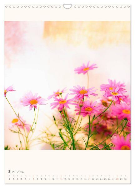 Produktbild: Blumige Fotomalerei (Wandkalender 2026 DIN A3 hoch), CALVENDO Monatskalender