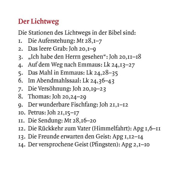 Produktbild: Via Lucis. Der Lichtweg von Ostern bis Pfingsten. Mini-Bilderbuch.