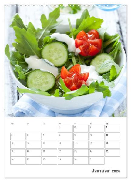 Produktbild: Herzhaft - S&uuml;&szlig; / Mein K&uuml;chenplaner (hochwertiger Premium Wandkalender 2026 DIN A2 hoch), Kunstdruck in Hochglanz