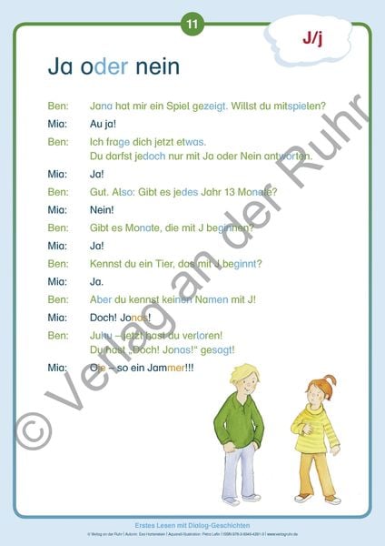 Produktbild: Erstes Lesen mit Dialog-Geschichten