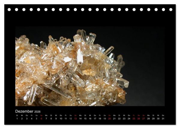 Produktbild: Mineralien aus dem Sauerland (Tischkalender 2026 DIN A5 quer), CALVENDO Monatskalender