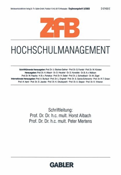 Produktbild: Hochschulmanagement