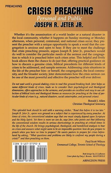 Produktbild: Crisis Preaching