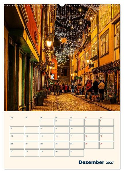 Produktbild: Zauberhaftes Erfurt (hochwertiger Premium Wandkalender 2027 DIN A2 hoch), Kunstdruck in Hochglanz