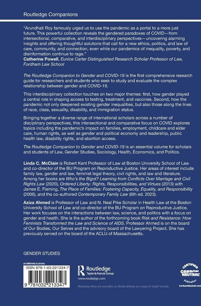 Produktbild: The Routledge Companion to Gender and COVID-19