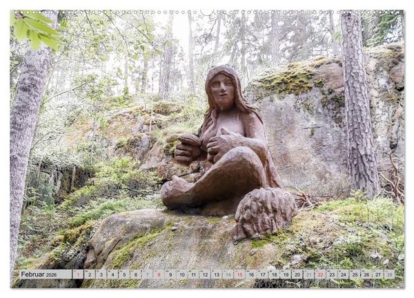 Produktbild: Die Trolle von Gamleby - Schweden - Skulpturen von Jan Pol (hochwertiger Premium Wandkalender 2026 DIN A2 quer), Kunstdruck in Hochglanz