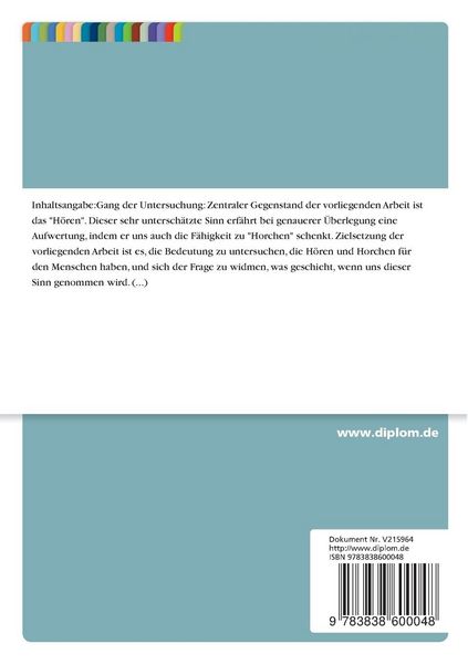 Produktbild: Zur Psychologie des H&ouml;rens und Horchens
