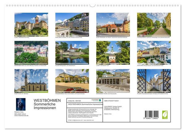 Produktbild: WESTB&Ouml;HMEN Sommerliche Impressionen (hochwertiger Premium Wandkalender 2026 DIN A2 quer), Kunstdruck in Hochglanz
