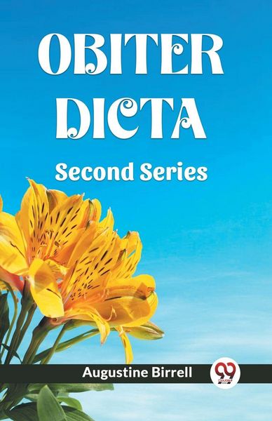 Produktbild: Obiter Dicta Second Series