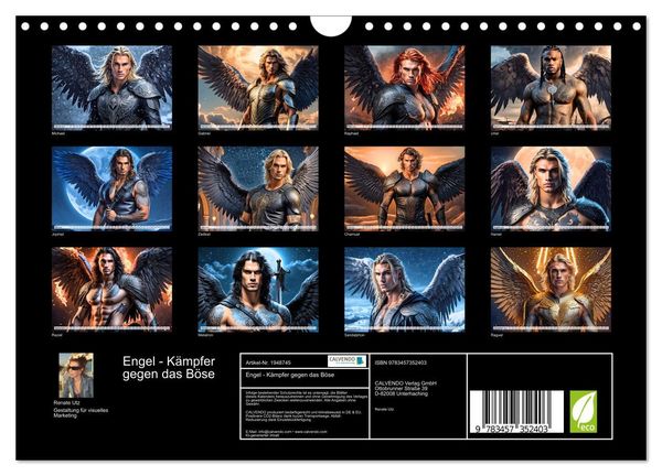 Produktbild: Engel - K&auml;mpfer gegen das B&ouml;se (Wandkalender 2026 DIN A4 quer), CALVENDO Monatskalender