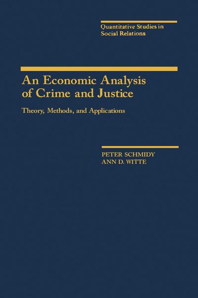 Produktbild: An Economic Analysis of Crime and Justice