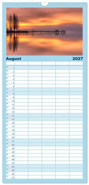 Produktbild: Familienplaner 2027 - Bodensee Weitblicke mit 5 Spalten (Wandkalender, 21 x 45 cm) CALVENDO