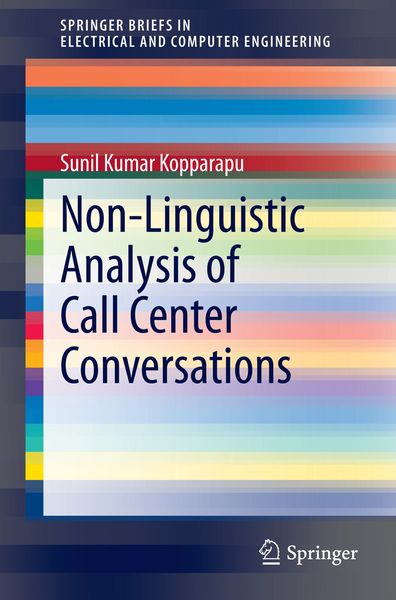 Produktbild: Non-Linguistic Analysis of Call Center Conversations