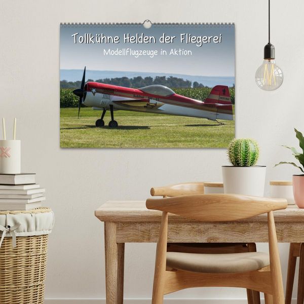Produktbild: Tollk&uuml;hne Helden der Fliegerei - Modellflugzeuge in Aktion (Wandkalender 2026 DIN A3 quer), CALVENDO Monatskalender