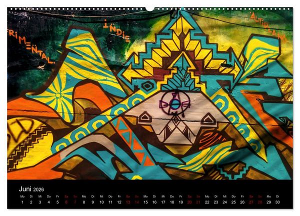 Produktbild: Graffiti und Street Art in La Paz (Wandkalender 2026 DIN A2 quer), CALVENDO Monatskalender