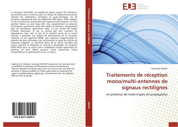 Produktbild: Traitements de r&eacute;ception mono/multi-antennes de signaux rectilignes