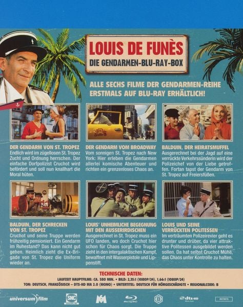 Produktbild: Louis de Funes - Gendarmen Blu-ray Box [3 BRs]