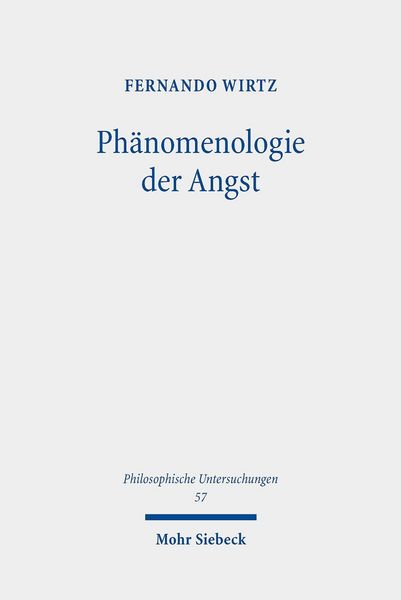 Produktbild: Ph&auml;nomenologie der Angst