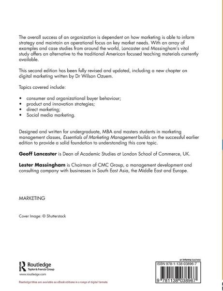 Produktbild: Essentials of Marketing Management