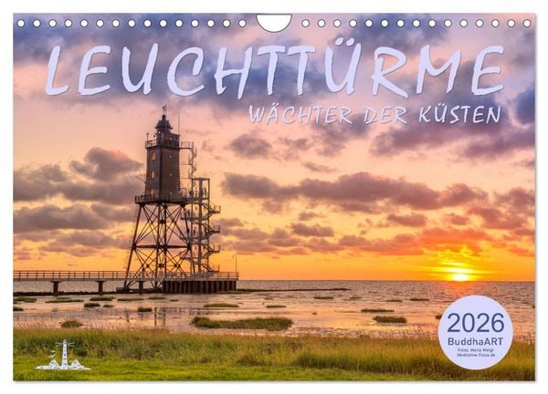 Produktbild: Leuchtt&uuml;rme - W&auml;chter der K&uuml;sten (Wandkalender 2026 DIN A4 quer), CALVENDO Monatskalender