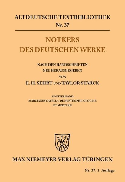Produktbild: Notkers des Deutschen Werke