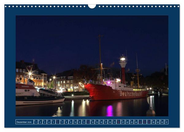 Produktbild: Feuerschiffe - Borkum Riff - Elbe 1 - Deutsche Bucht (Wandkalender 2026 DIN A3 quer), CALVENDO Monatskalender