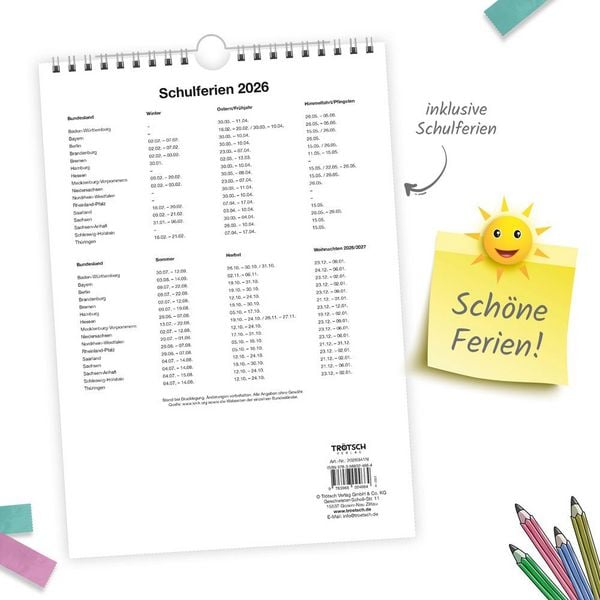 Produktbild: Trötsch Foto- und Bastelkalender A4 2026