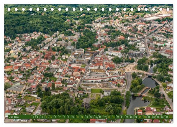 Produktbild: Eberswalde in Luftbildern (Tischkalender 2026 DIN A5 quer), CALVENDO Monatskalender