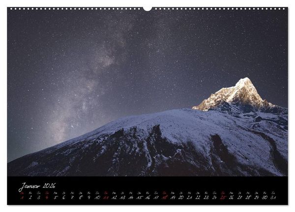 Produktbild: Faszination Milchstra&szlig;e - eine Reise zu den Nachtlandschaften unserer Erde (Wandkalender 2026 DIN A2 quer), CALVENDO Monatskalender