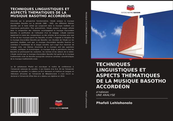 Produktbild: Techniques Linguistiques Et Aspects Th&eacute;matiques De La Musique Basotho Accord&eacute;on