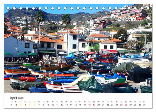 Produktbild: Madeira - Eine wundersch&ouml;ne Perle im Atlantik (Tischkalender 2026 DIN A5 quer), CALVENDO Monatskalender