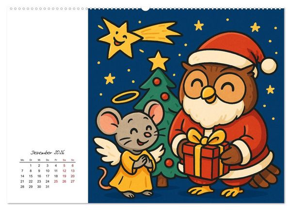 Produktbild: Pfoten, Pelz & Power-Jobs (hochwertiger Premium Wandkalender 2026 DIN A2 quer), Kunstdruck in Hochglanz