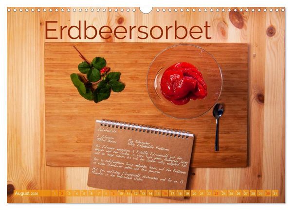 Produktbild: Einfache vegane Rezepte (Wandkalender 2026 DIN A3 quer), CALVENDO Monatskalender
