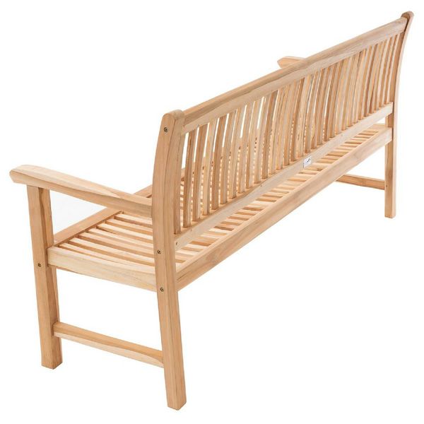 Produktbild: 4er Sitzbank Gartenbank Landhausstil Teak Holz