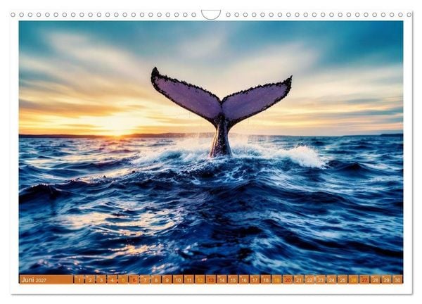 Produktbild: Whale Watching (Wandkalender 2027 DIN A3 quer), CALVENDO Monatskalender