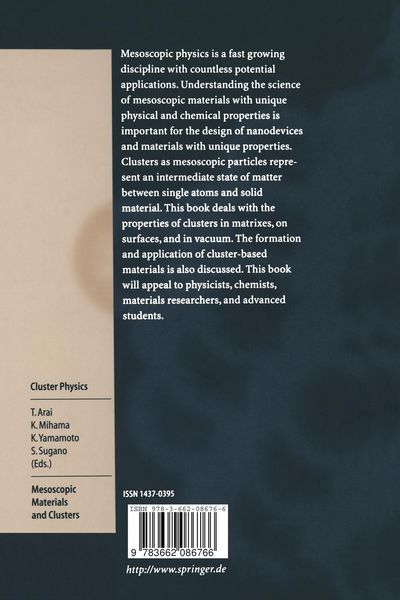 Produktbild: Mesoscopic Materials and Clusters