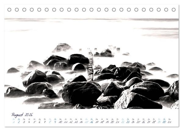 Produktbild: Meeresbilder - Nordsee-Impressionen (Tischkalender 2026 DIN A5 quer), CALVENDO Monatskalender