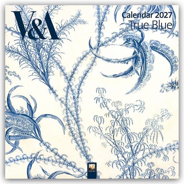 Produktbild: True Blue &ndash; Richtiges Blau &ndash; Kunstkalender 2027 &ndash; Original Flame Tree Publishing-Kalender [Kalender]